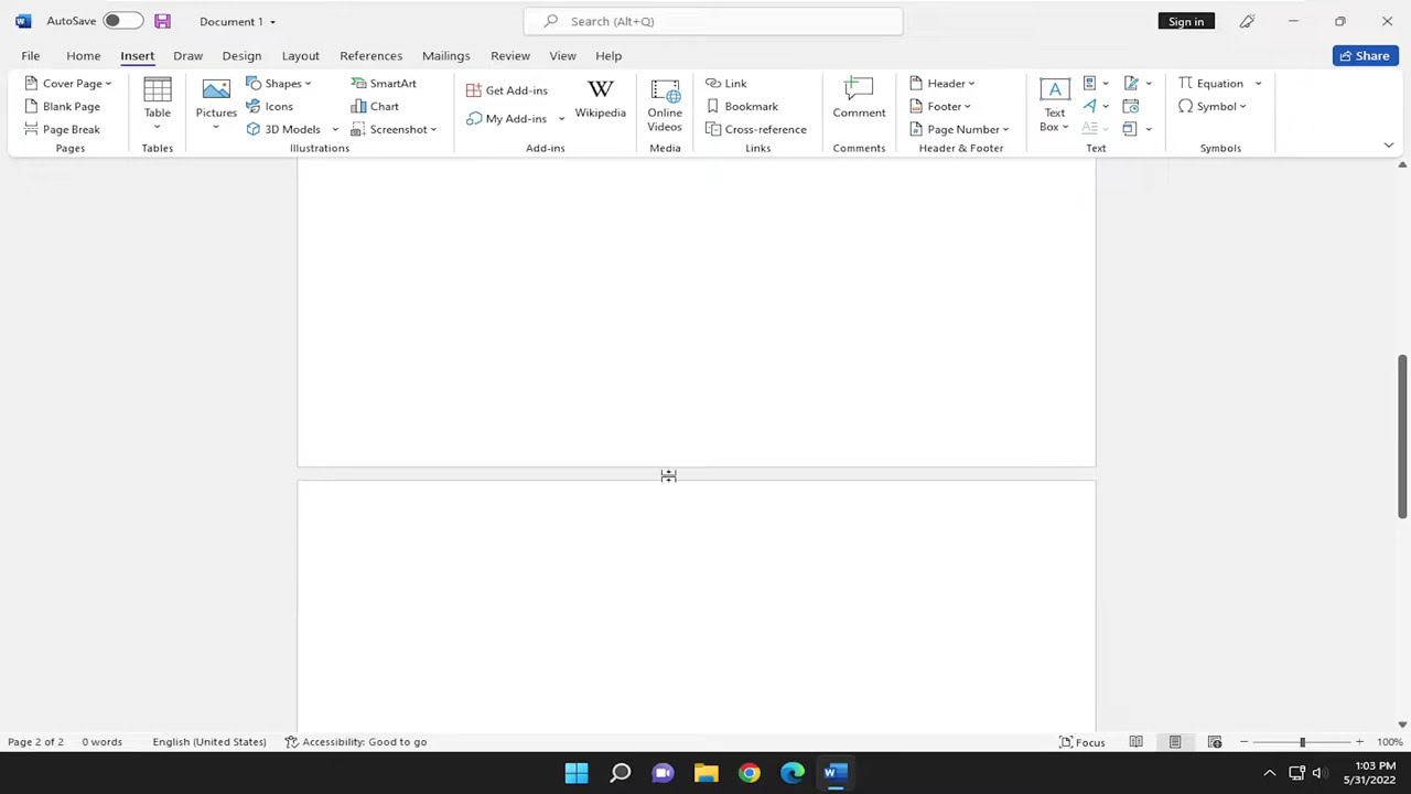 How to Insert a Blank Page in Word; Add Blank Page; Add New Page [Tutorial]