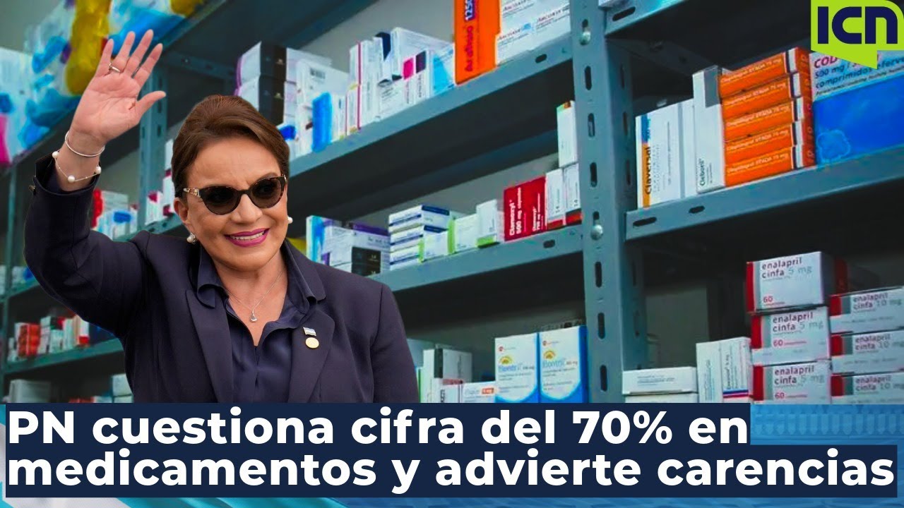 “Dejamos 70% de medicamentos”: Xiomara Castro; PN lo desmiente y habla de desabastecimiento