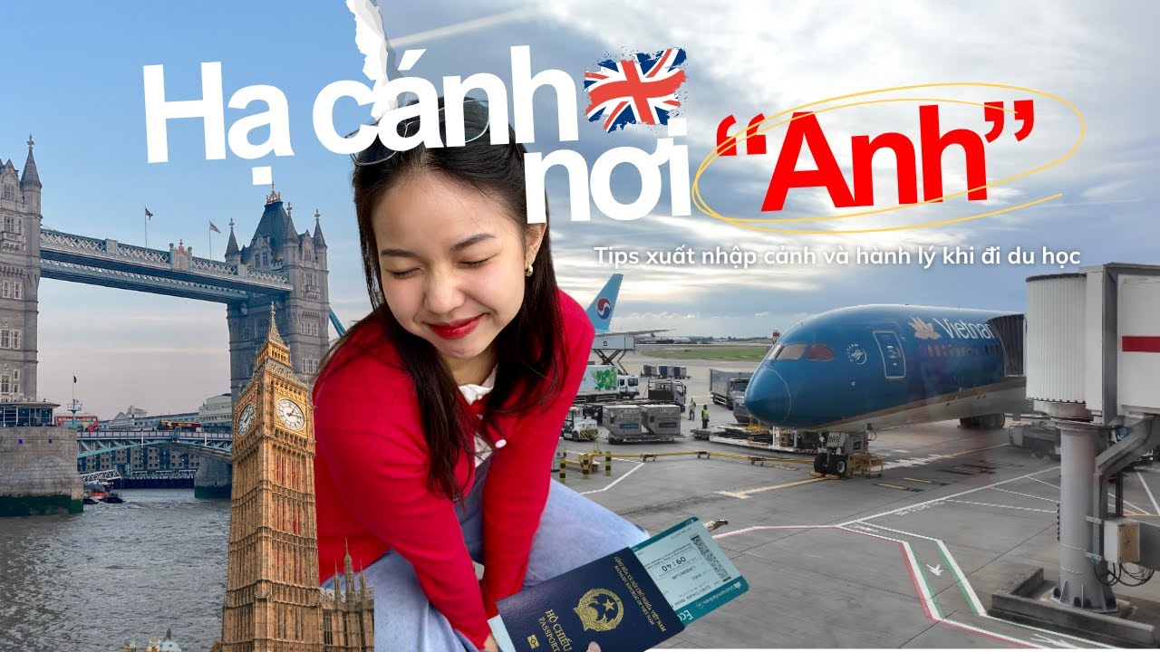 Bay 14 tiếng sang UK🇬🇧 Tips xuất nhập cảnh không thể bỏ qua khi du học Anh | NanCiezZ Vlog