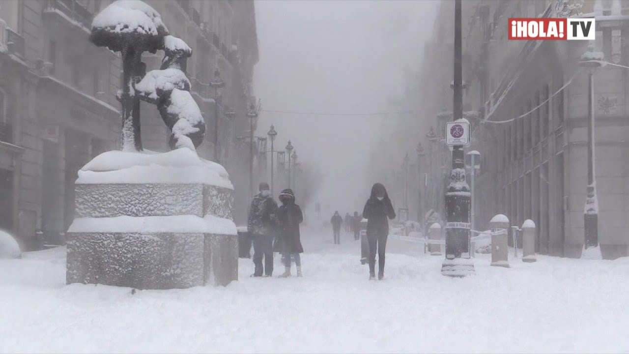 50 años después, Madrid cubierta de blanco tras una nevada histórica | ¡HOLA! TV