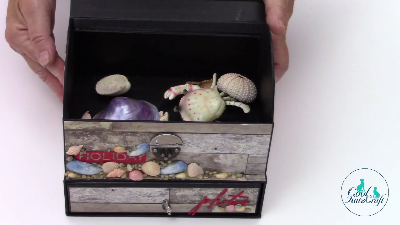 Holiday Roll Top Box and Album (CoolKatzCraft Ltd) - Inspiration by Kay
