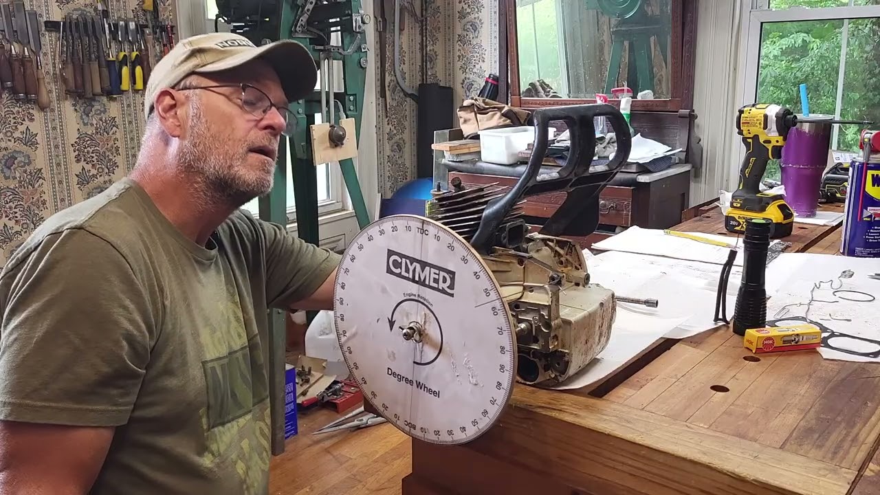 Porting the Stihl MS461 Part2.  Cutting the base, timing, and grinding the ports.  Long video.