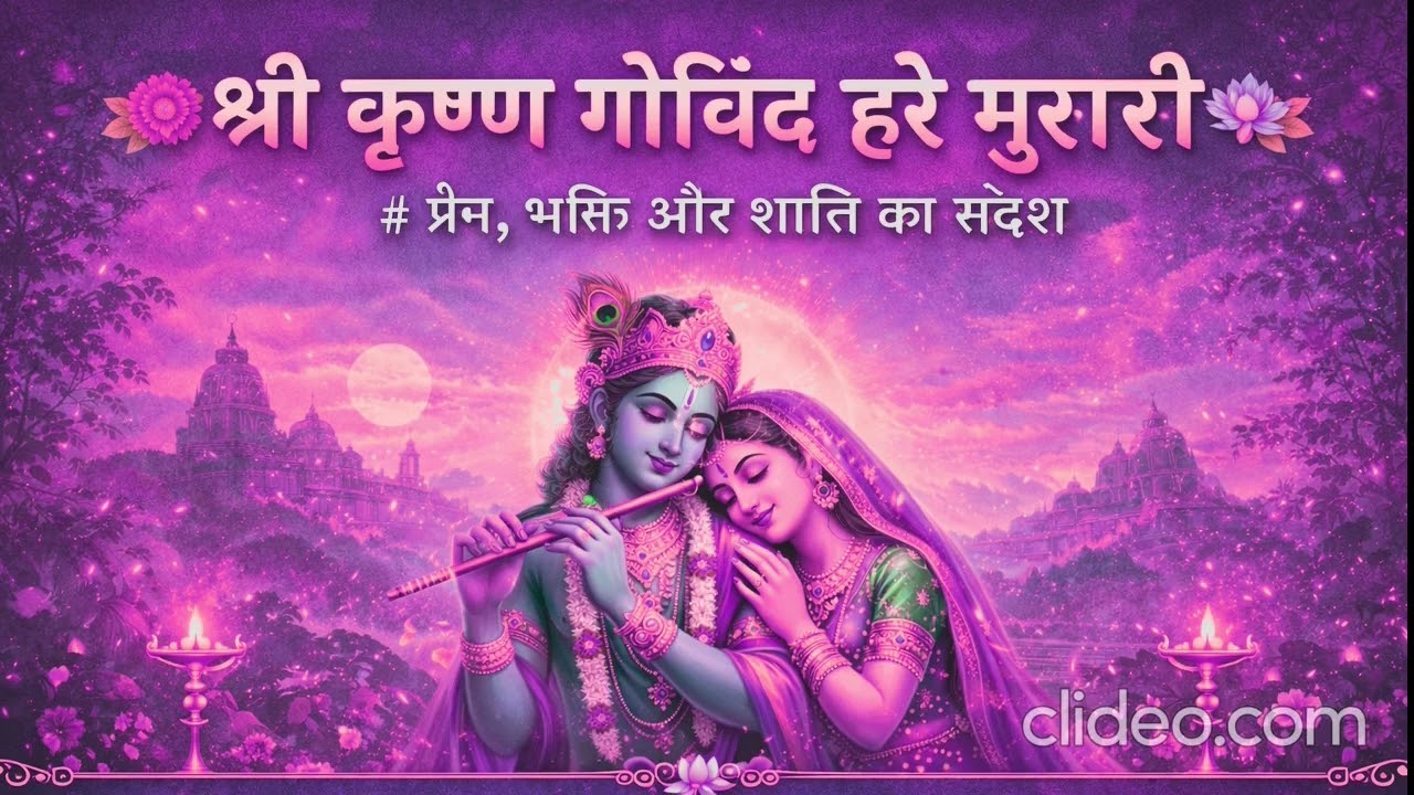Soul Touching Krishna Bhajan 💙 | Shri Krishna Govind Hare Murari