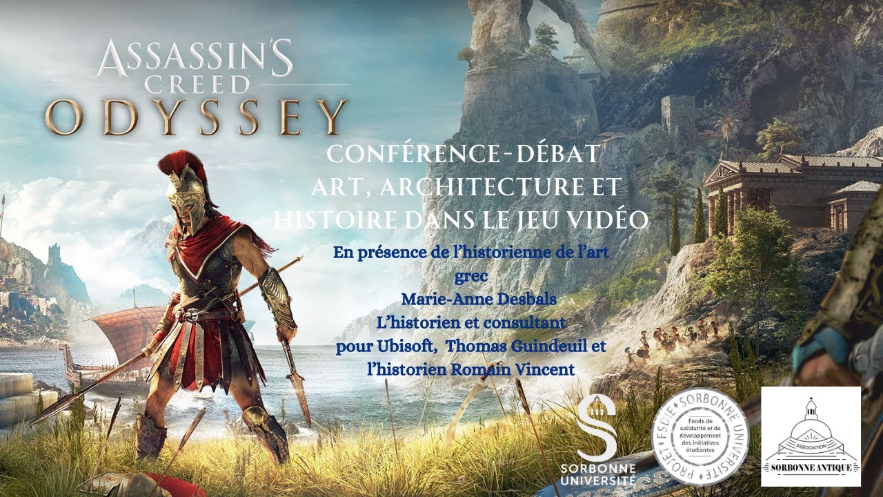 Conférence-débat Assassin's Creed Odyssey : représenter l'Histoire et l'art grec dans les jeux vidéo