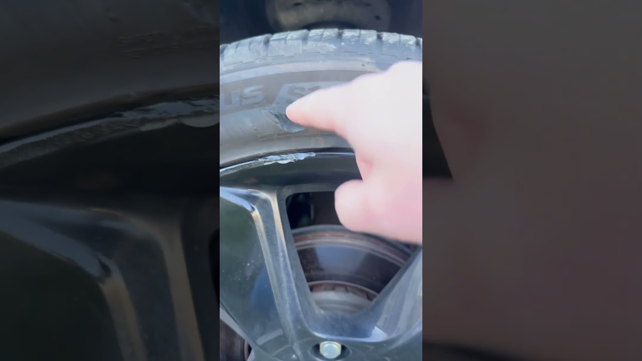 How to repair a curb rash rim and gouged tire!  #automobile #mechanic #rims #curbrash #tires #tires