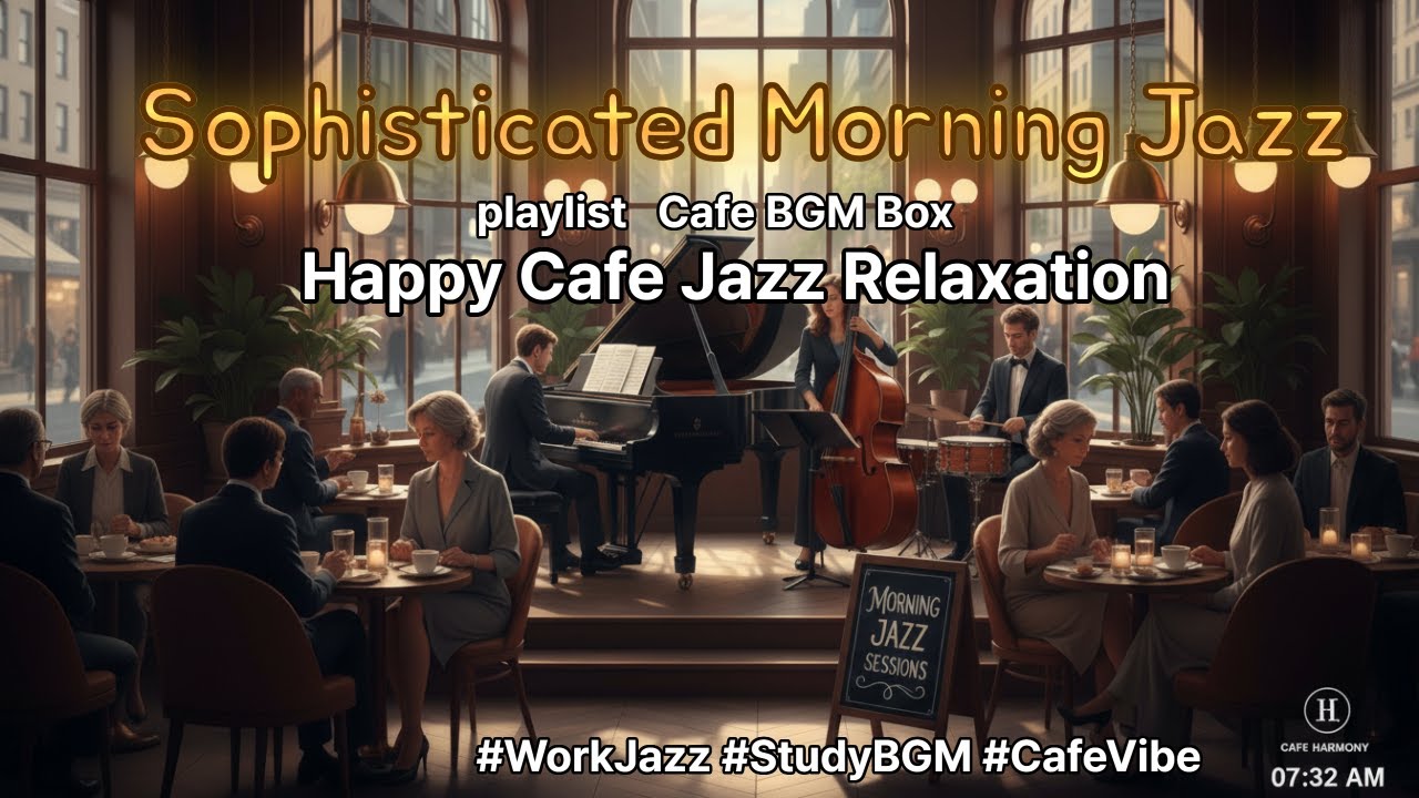 ☕ Sophisticated Morning Jazz: Cafe BGM for Focus & Calm | Study & Work Playlist ☕ 세련된 아침 재즈