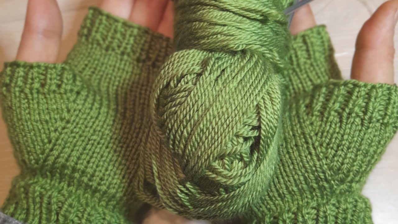 en kolay  iki şiş örgü eldiven modeli parmaksız eldiven 1gunde orün#beautiful#crochet#knitting#easy