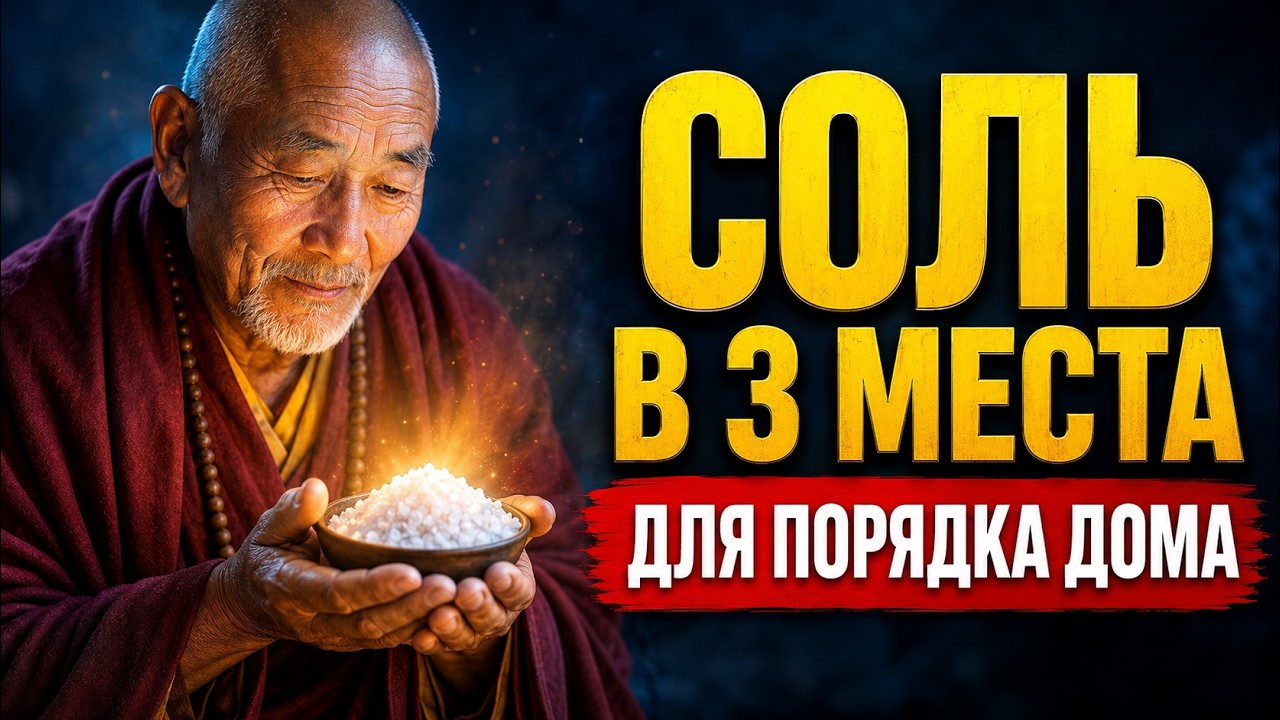 РАБОТАЕТ УЖЕ ЧЕРЕЗ 1 ЧАС! Энергия Соли Притягивает Невероятное. Совет из Тибета