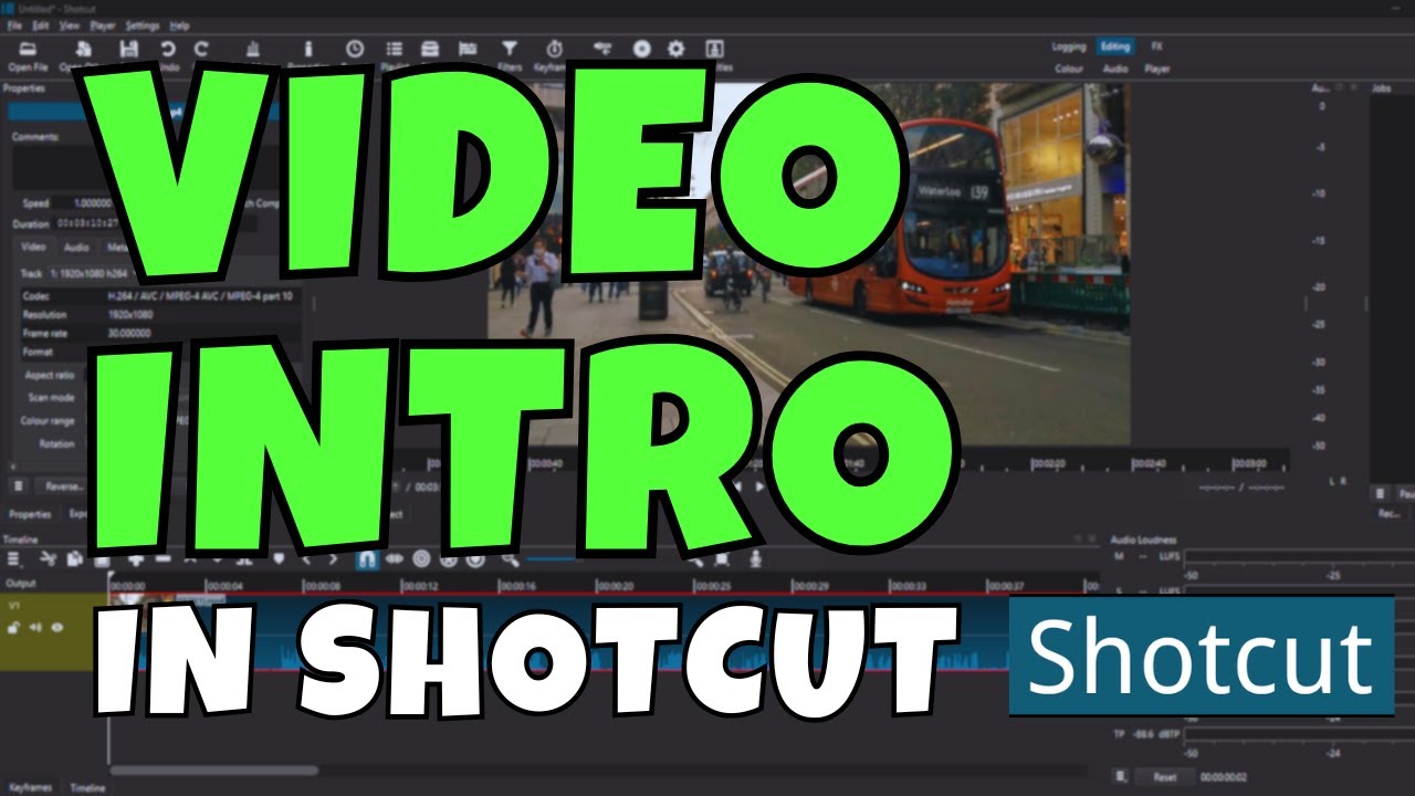 Easy Video Intros in Shotcut Step by Step Tutorial