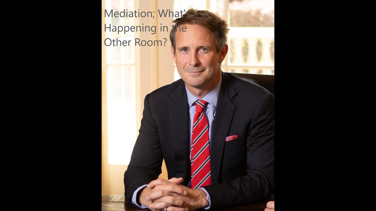 Mediation CLE; What's Happening in the Other Room During Mediation of an Injury or Death Case?