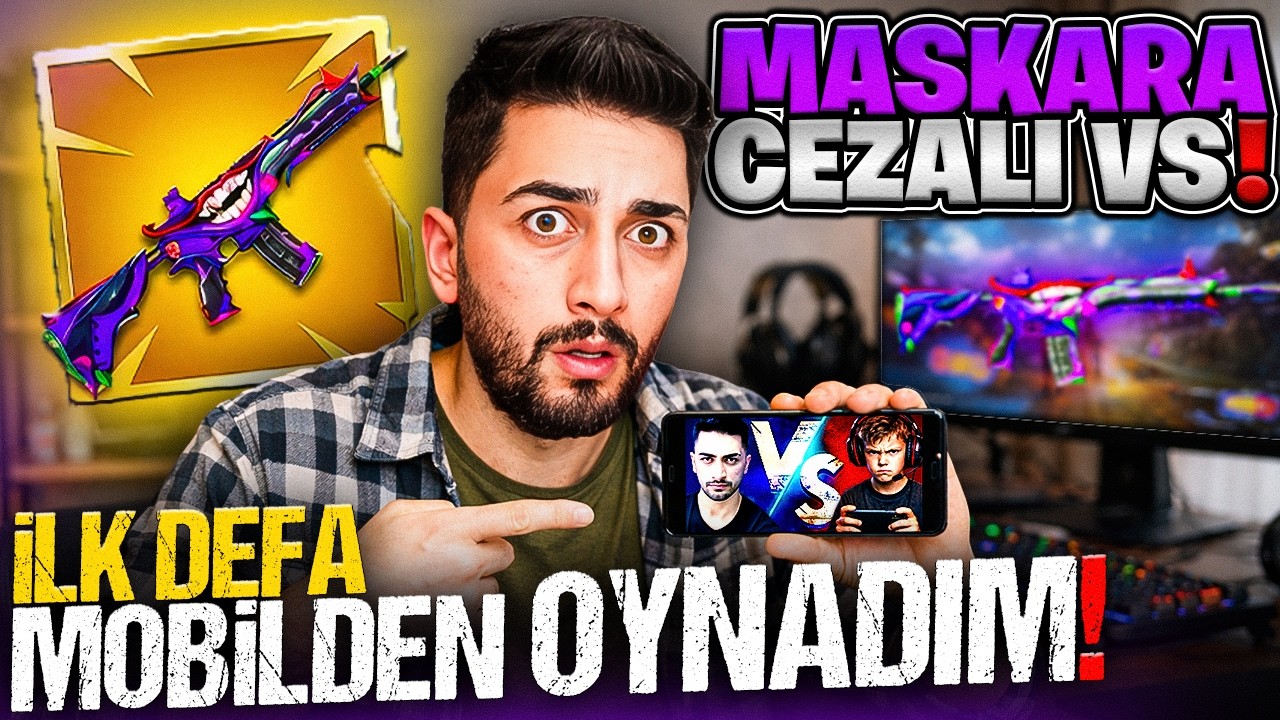 MASKARA CEZALI TELEFONDAN 1V1 ATTIM! (ilk defa oynadım) | PUBG Mobile