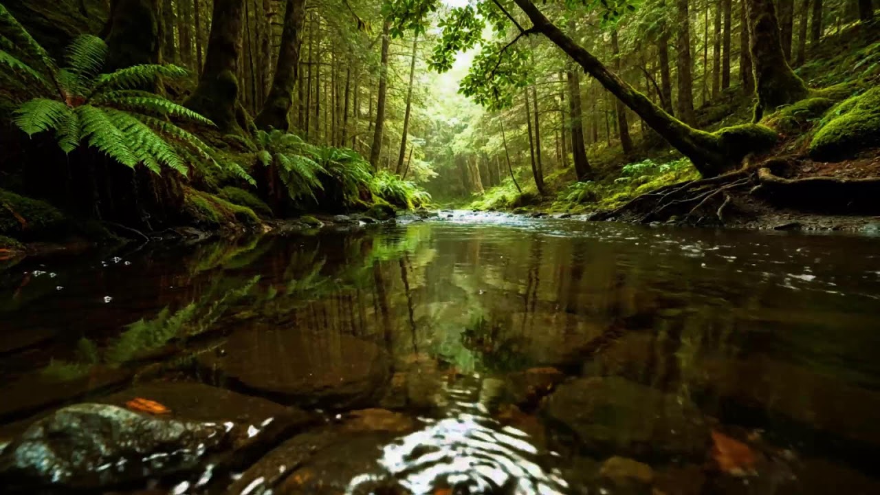 Forest Stream Sounds And Birdsong For Deep Sleep | 8 Hours Natural White Noise