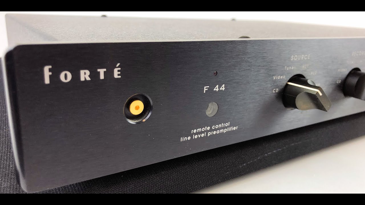 Forte F 44 Preamplifier Review - Rare w/Remote