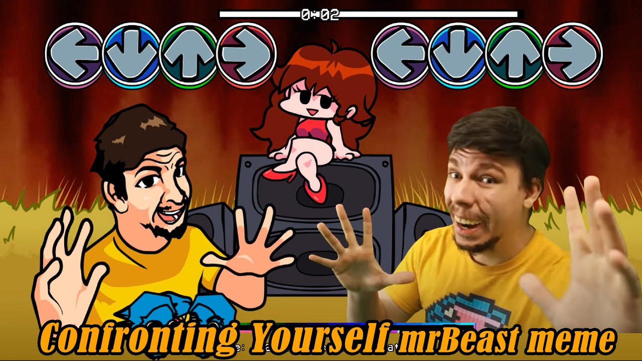 FNF MrBeast Meme x Fake MrBeast Meme Sings Confronting Yourself | FNF Attack of the Killer Beast Mod