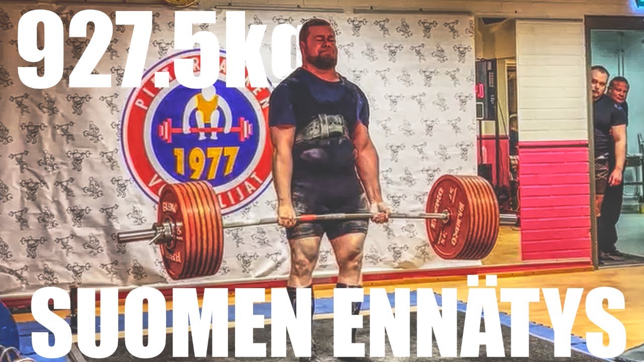 Suomen enn&auml;tykseen 20kg parannus | Tuomas Hautala | 927.5kg 2044lbs