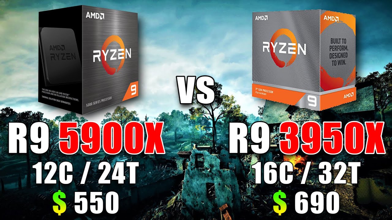Ryzen 9 5900X vs Ryzen 9 3950X | PC Gaming Tested