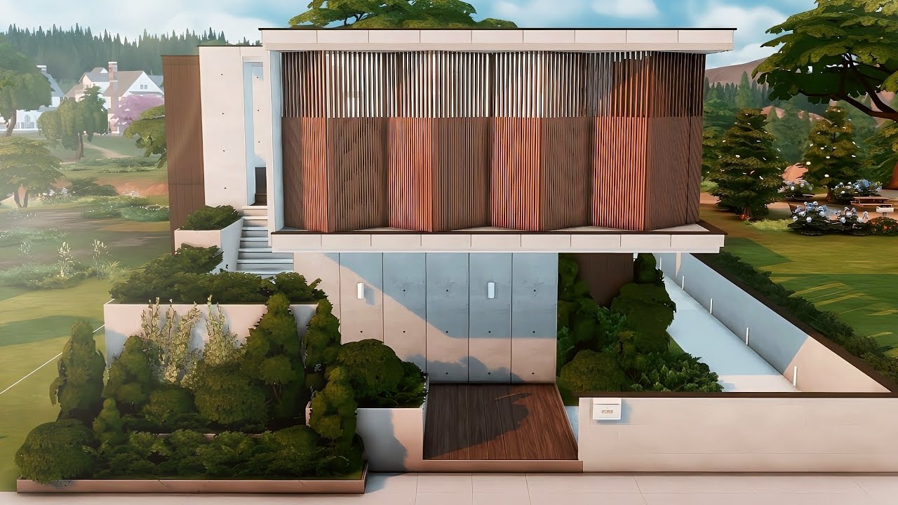 Modern Townhouse / The Sims 4 / no cc / stop motion