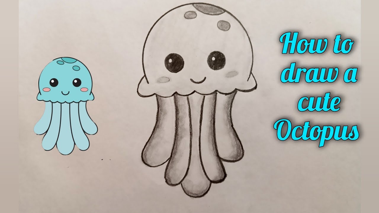 Learn how to draw a cute octopus with easy techniques|| octopus drawing|| how to draw a octopus 