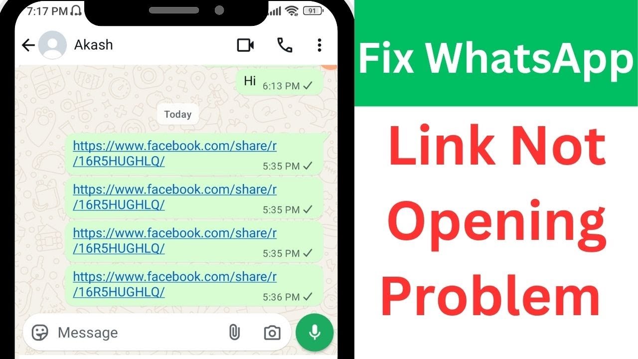 How To Fix WhatsApp Link Not Opening Problem |  Link Not Opening In WhatsApp