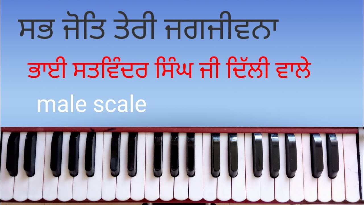 #245# Sab jot teri jag jiwna by Bhai Satwinder singh on harmonium