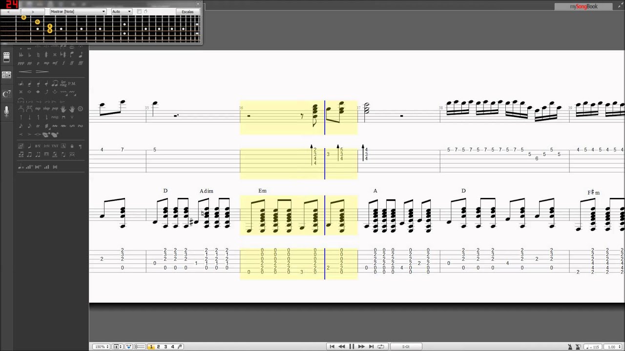 Sin ti (Los Panchos) HD Partitura, tablatura y acordes