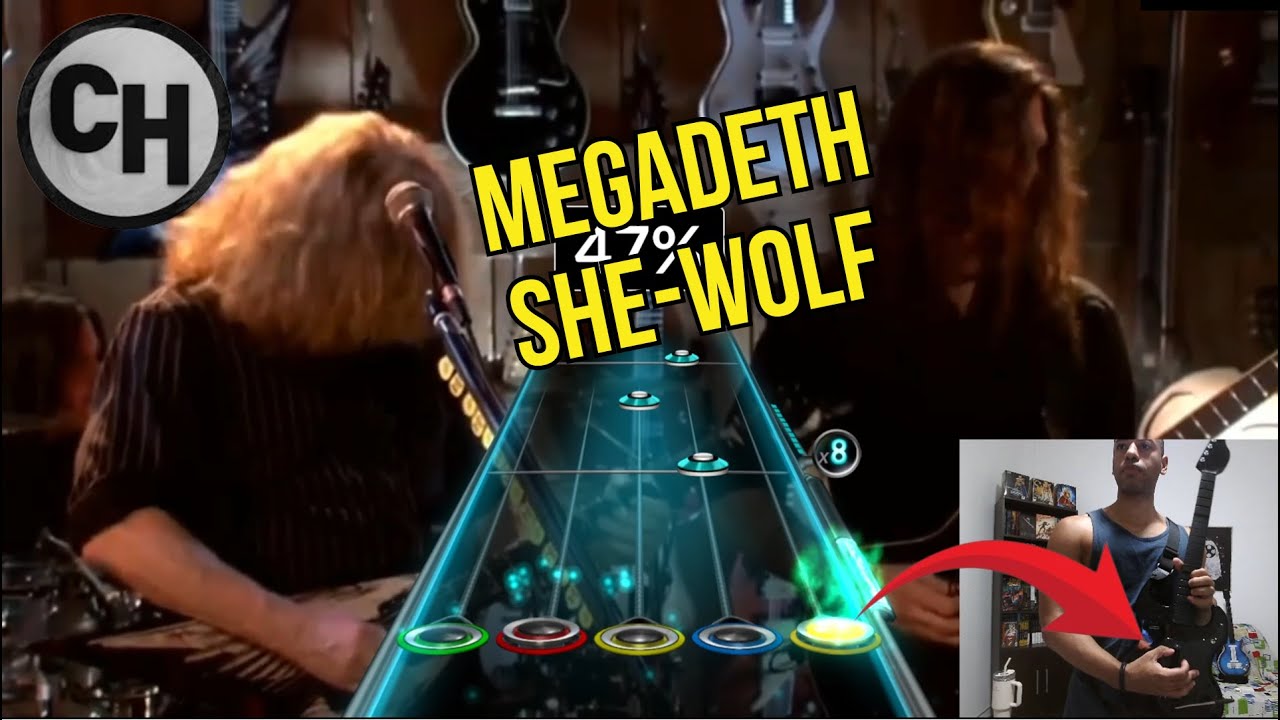 Megadeth - She-Wolf [Clone Hero] (Expert #riffmaster ⭐) 🎸