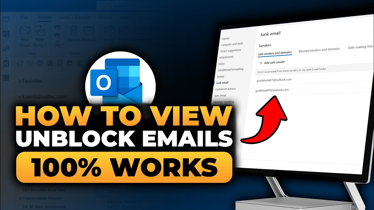 How To View Unblock Emails in Outlook (FAST & EASY) | 100% WORKS | No Yapping, To The Point!