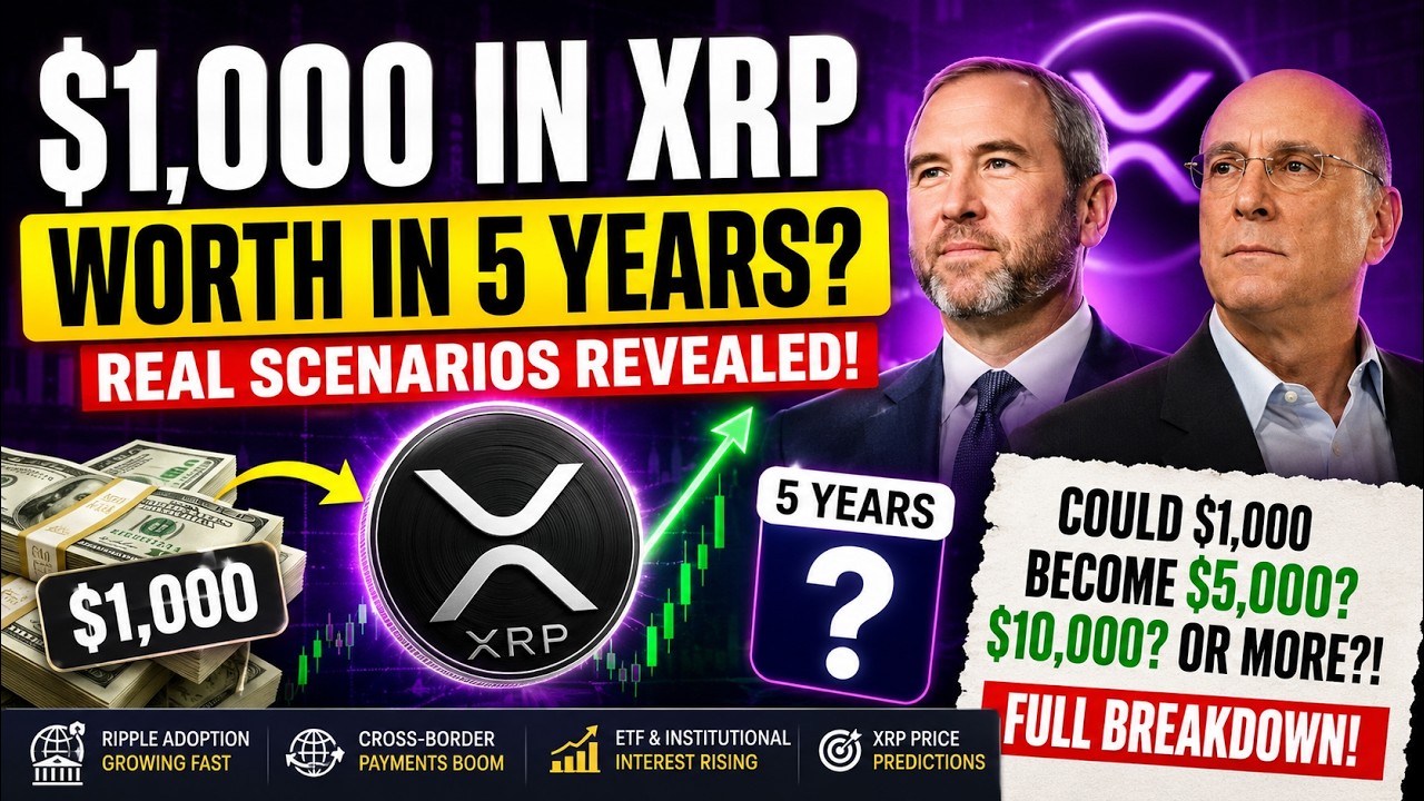 XRP News TODAY: How $1,000 Could Explode in 5 Years (Real Scenarios)