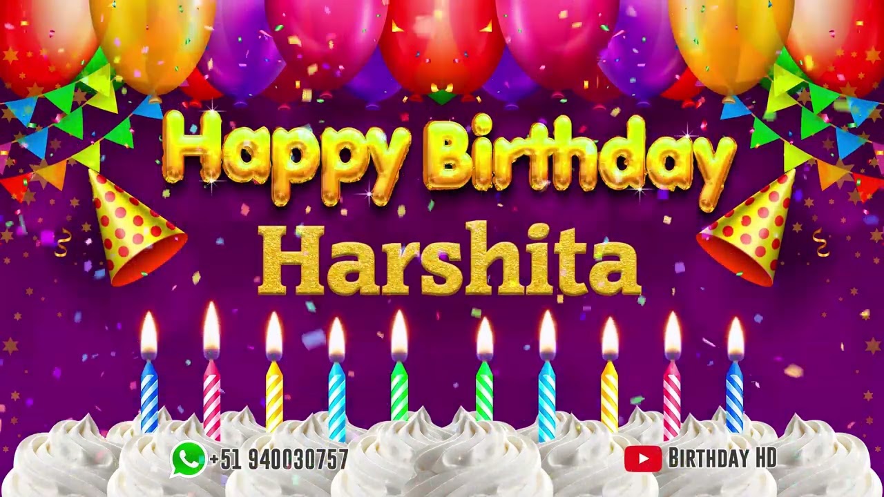 Harshita Happy birthday To You - Happy Birthday song name Harshita 🎁