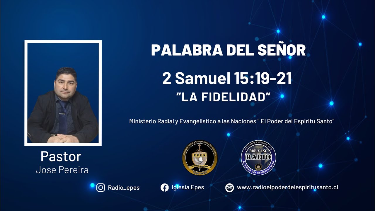 Pastor Jose Pereira 2 Samuel 15 :19 
