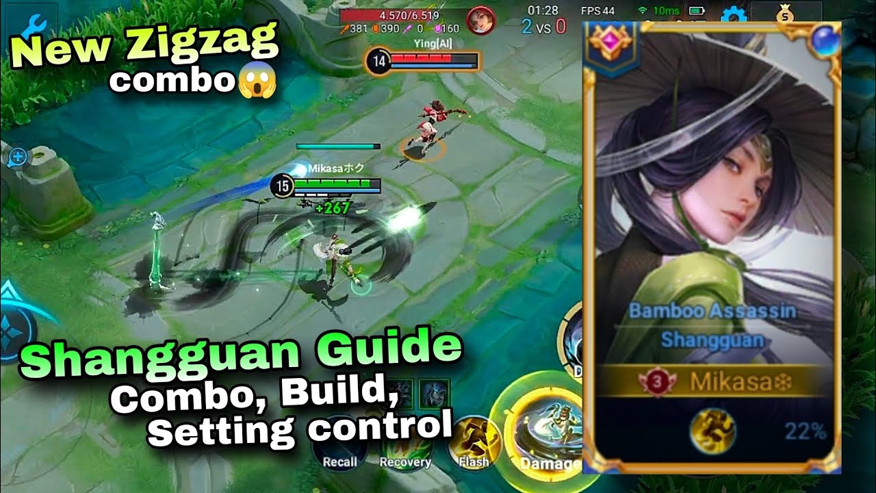 SHANGGUAN GUIDE (COMBO, BUILD, TIPS) HONOR OF KINGS