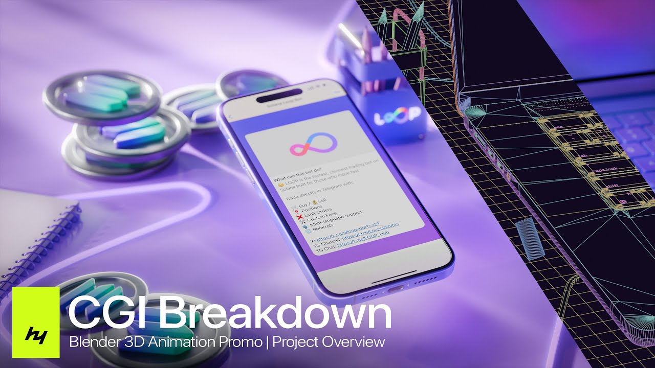 CGI Breakdown | Blender 3D Animation &mdash; Crypto Project Product Animation