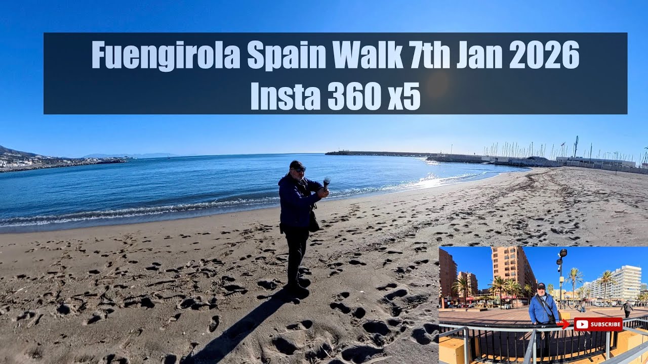 Прогулка по Фуэнхироле, Испания, 7 января 2026 г. Insta 360 x5