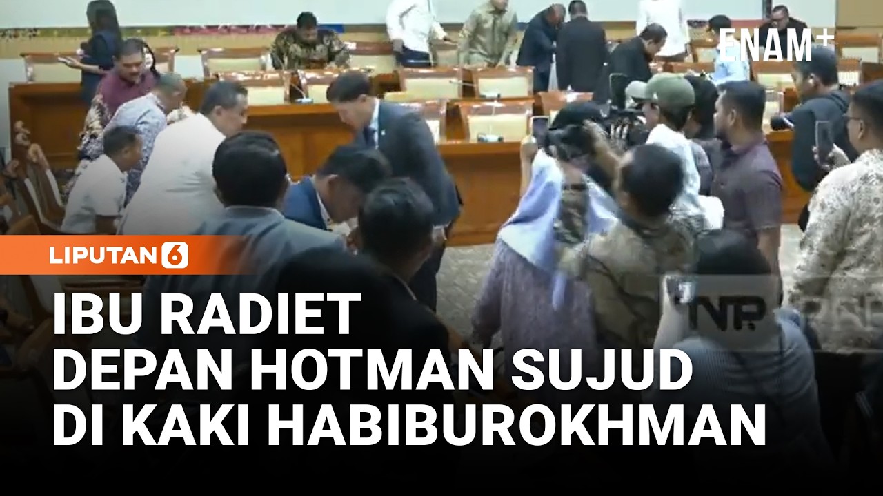 Detik-Detik Ibu Radiet, Pria Dituduh Bunuh Mahasiswi Sujud di Kaki Habiburokhman DPR | Liputan6