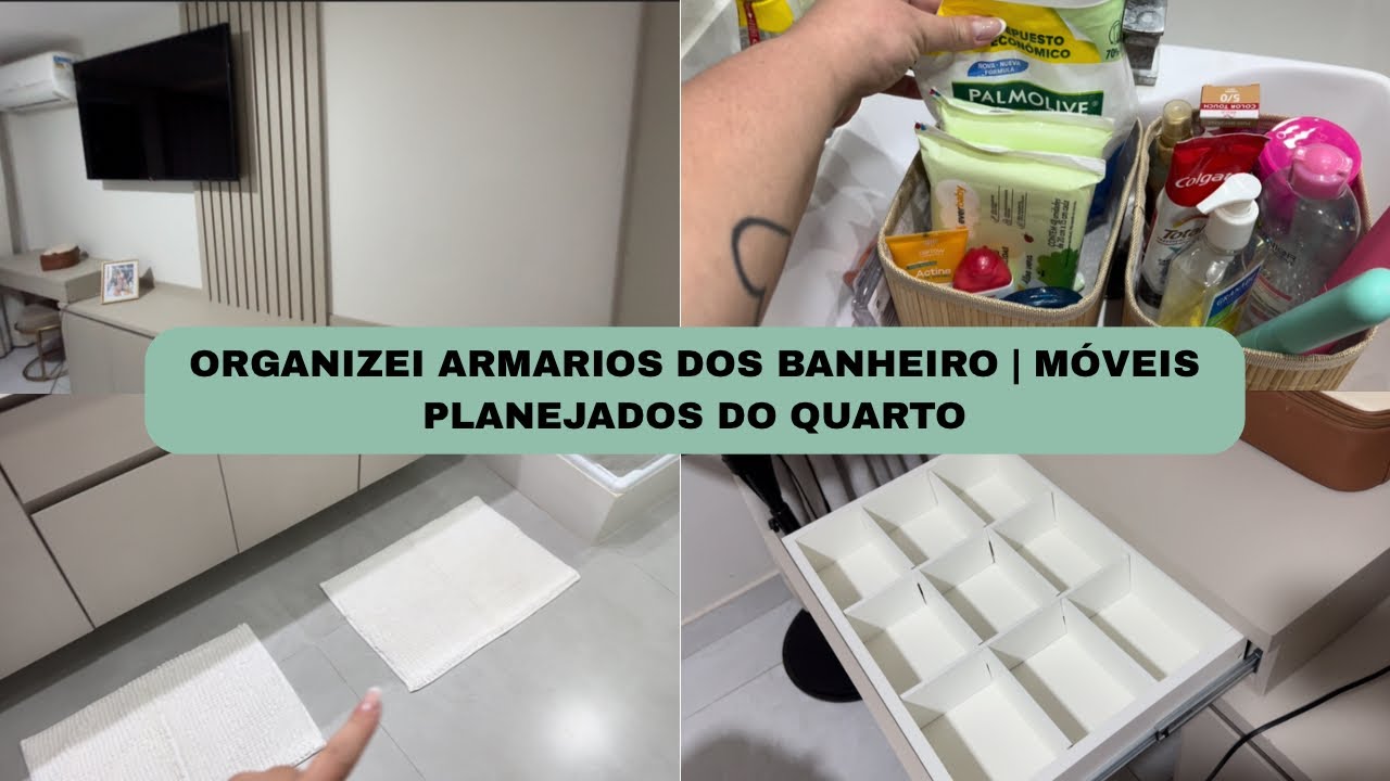 PERDI MINHA CONTA 😭 | ORGANIZEI OS ARMÁRIOS DO BANHEIRO E MOSTREI MEU QUARTO QUASE PRONTO 😍