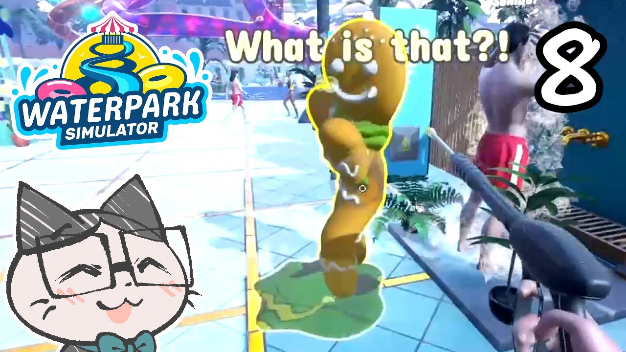 WINTER WATERPARK EVENT?! | Waterpark Simulator (Part 8) | Twitch Livestream