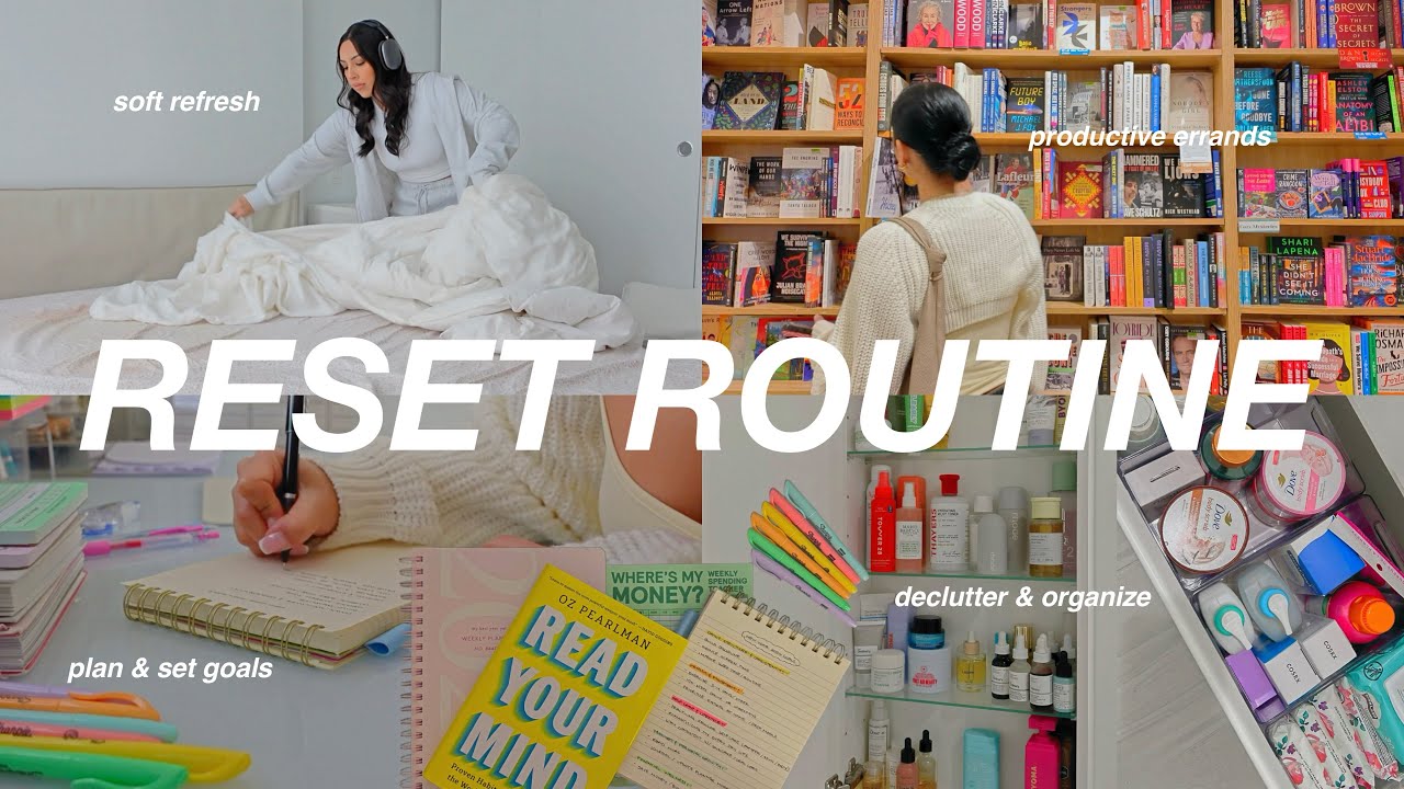 soft RESET ROUTINE 2026 🌱 goal setting, planner tips, self care declutter + organizing motivation