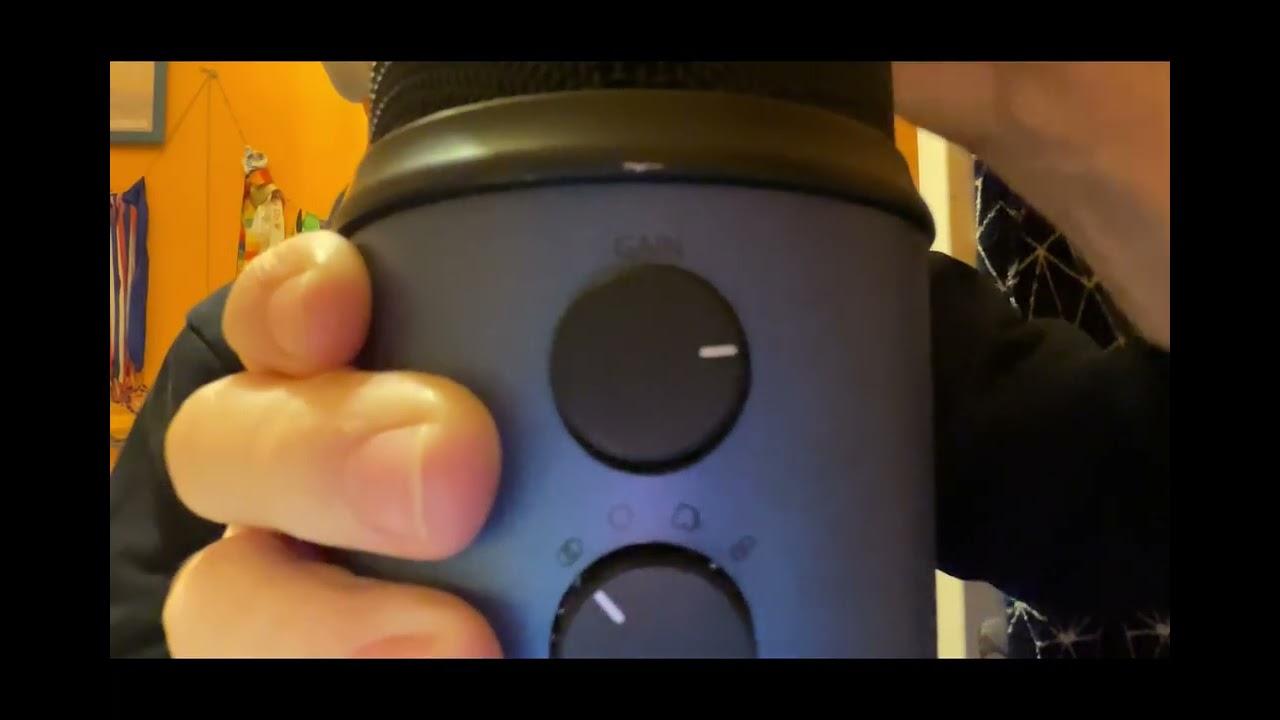 ASMR brushing the mic
