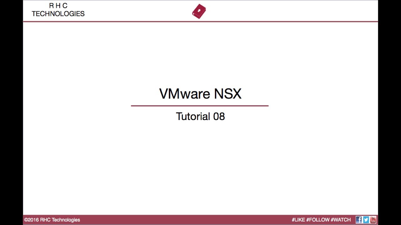 VMware NSX - Tutorial 08