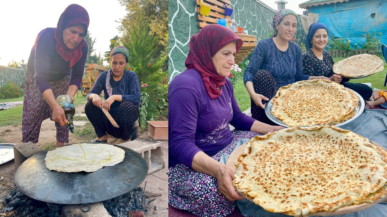 EN LEZZETLİ KÖY YEMEĞİ 😍 TEPSİ TEPSİ OSMANCIK BÖREĞİ YAPIMI Köy İşleri