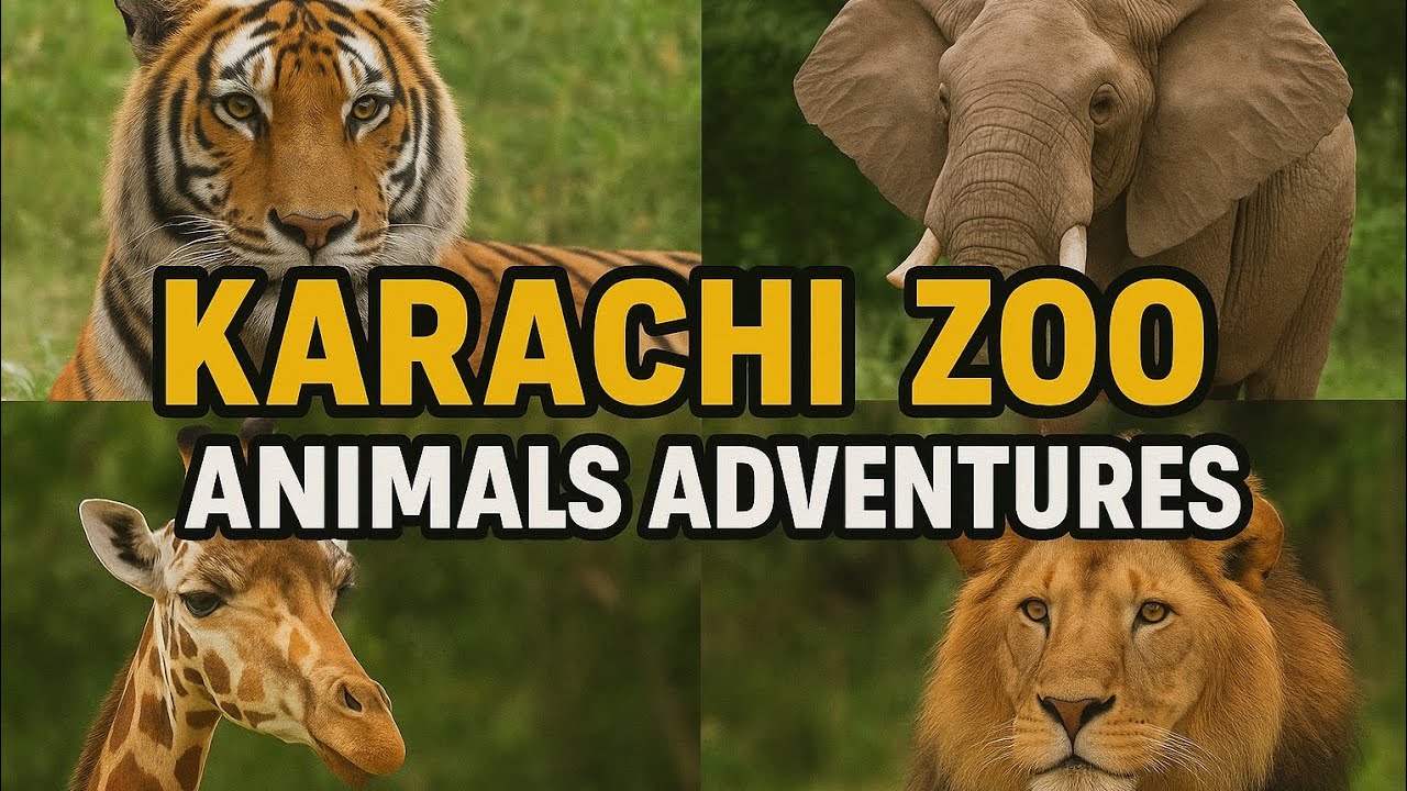 Beautiful Animals at Karachi Zoo!🐘🦒🐅🐒🐎|Must Watch End|FS_BalochiVlogs