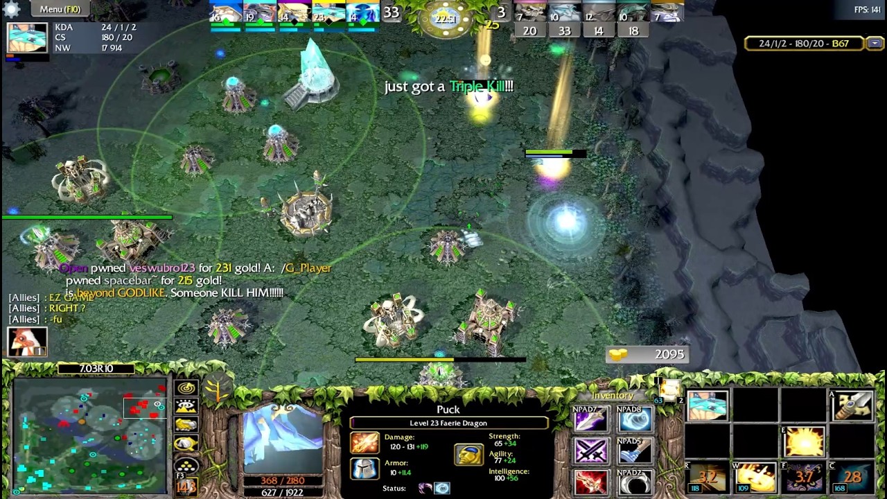 DOTA 1 Puck Faerie Dragon Beyond GODLIKE #48