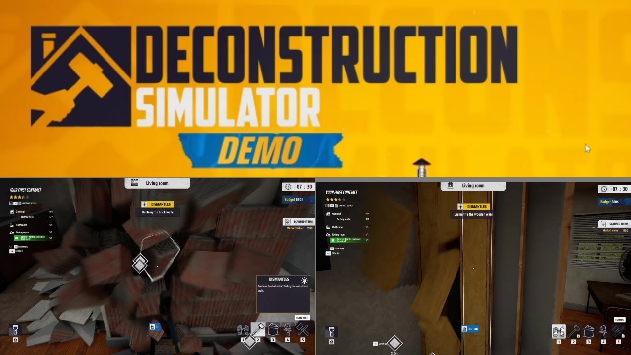 Deconstruction Simulator Demo | Ultimate Destruction! Satisfying Demolitions & Realistic Physics