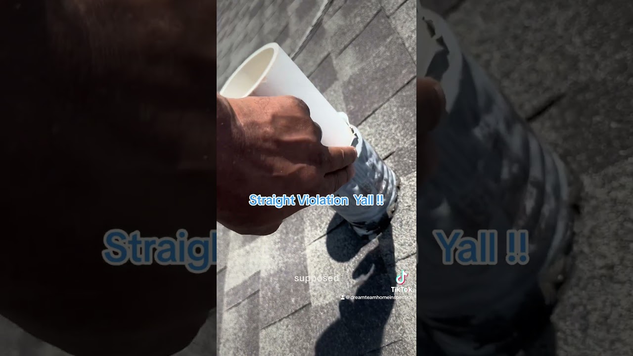 Lead plumbing flashing #homeinspections #roofing