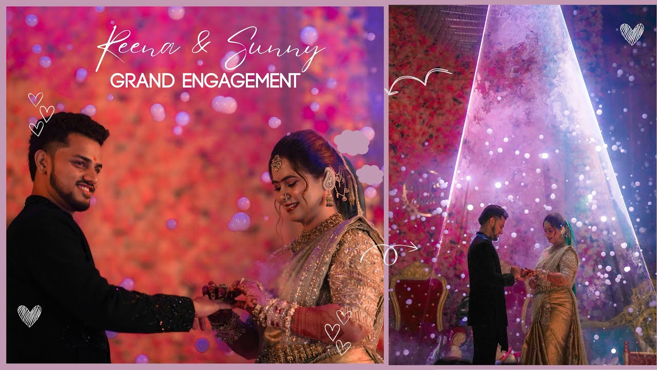 Grand Engagement Ceremony of Reena & Sunny 📽️ #teaser_video #engagement_ceremony