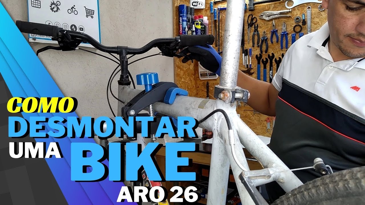 🛠️ Como DESMONTAR  uma BICICLETA | DESMONTANDO uma BIKE ARO 26 para uma (REFORMA/RESTAURAÇÃO)