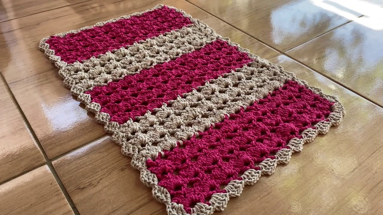 Tapete em crochê simples e fácil de fazer /crochet