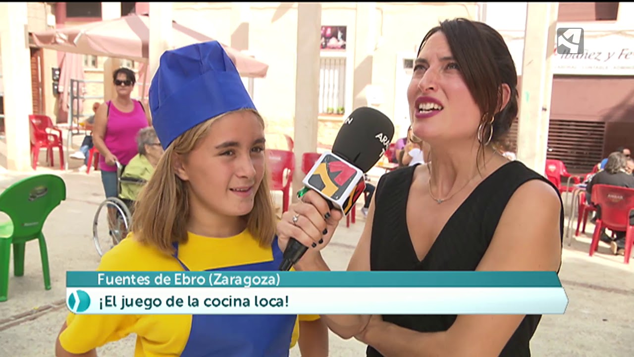 Cocina loca, el juego de los alimentos en Fuentes de Ebro