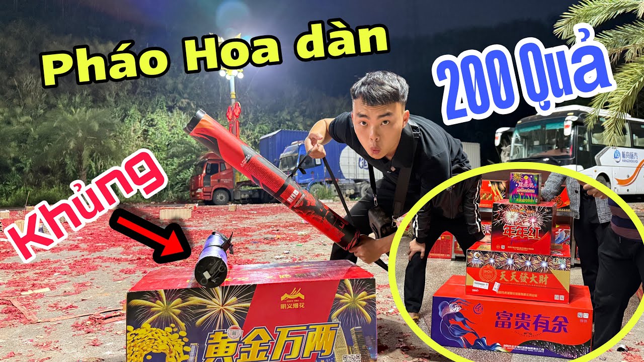 Đốt Ph&aacute;o Hoa D&agrave;n 200 Quả Cực Khủng Tại Trung Quốc