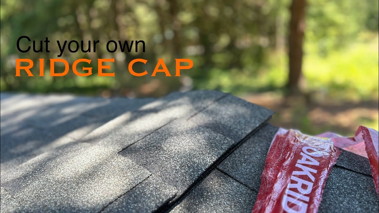 Cut Your Own Ridge Cap (architectural shingles)￼ cheap!